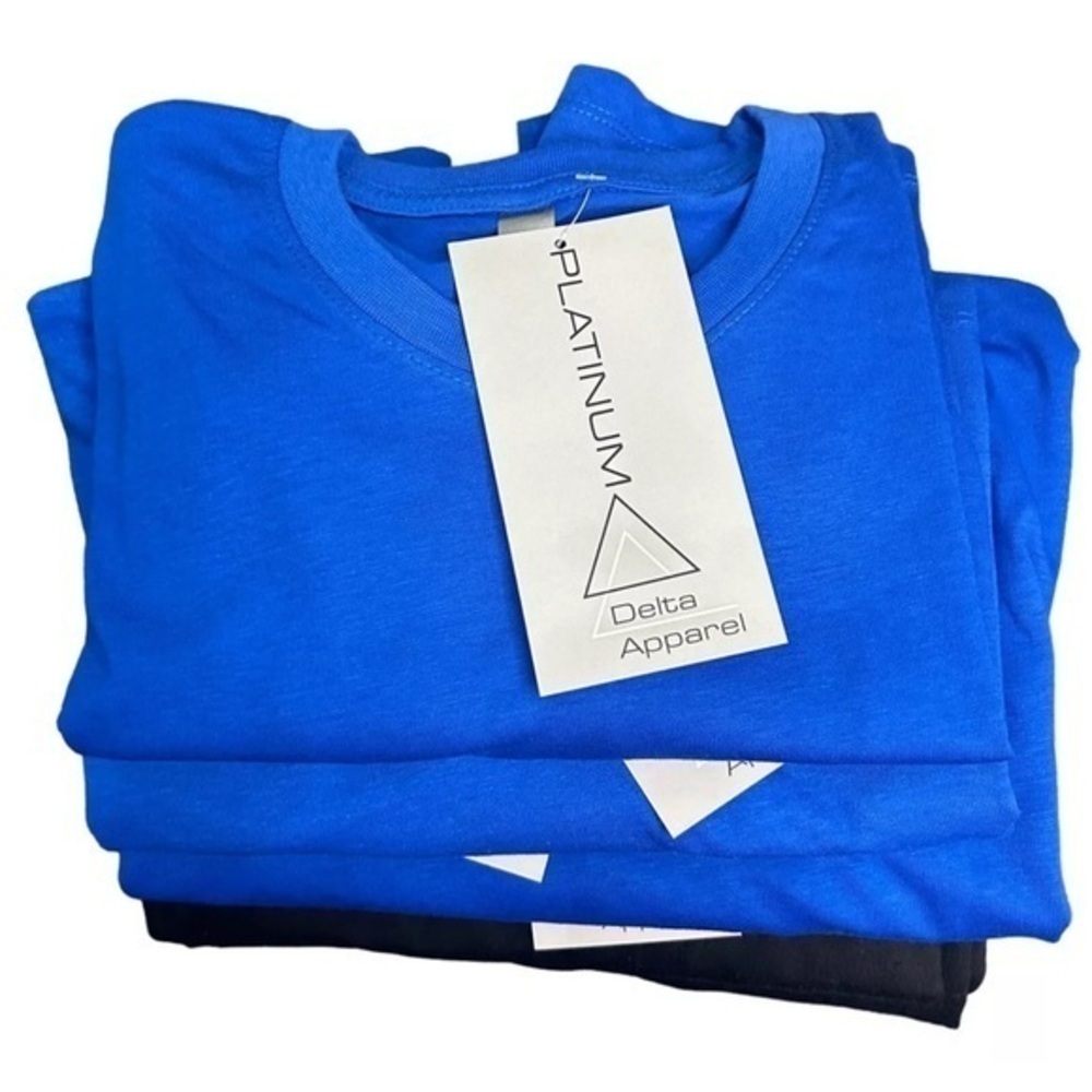 NWT Lot 5 Delta Platinum Short‎ Sleeve Mens L x3 Royal Blue x2 Black 🔥(T)